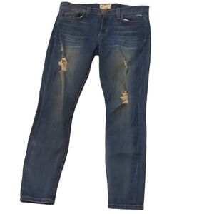 Current/Elliott the stiletto distressed jeans size 28